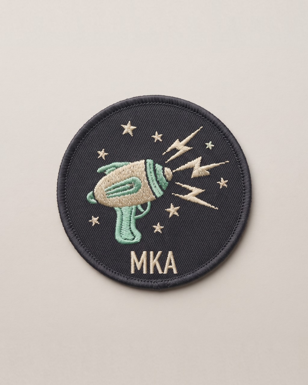 Ray Gun Patch in Charcoal